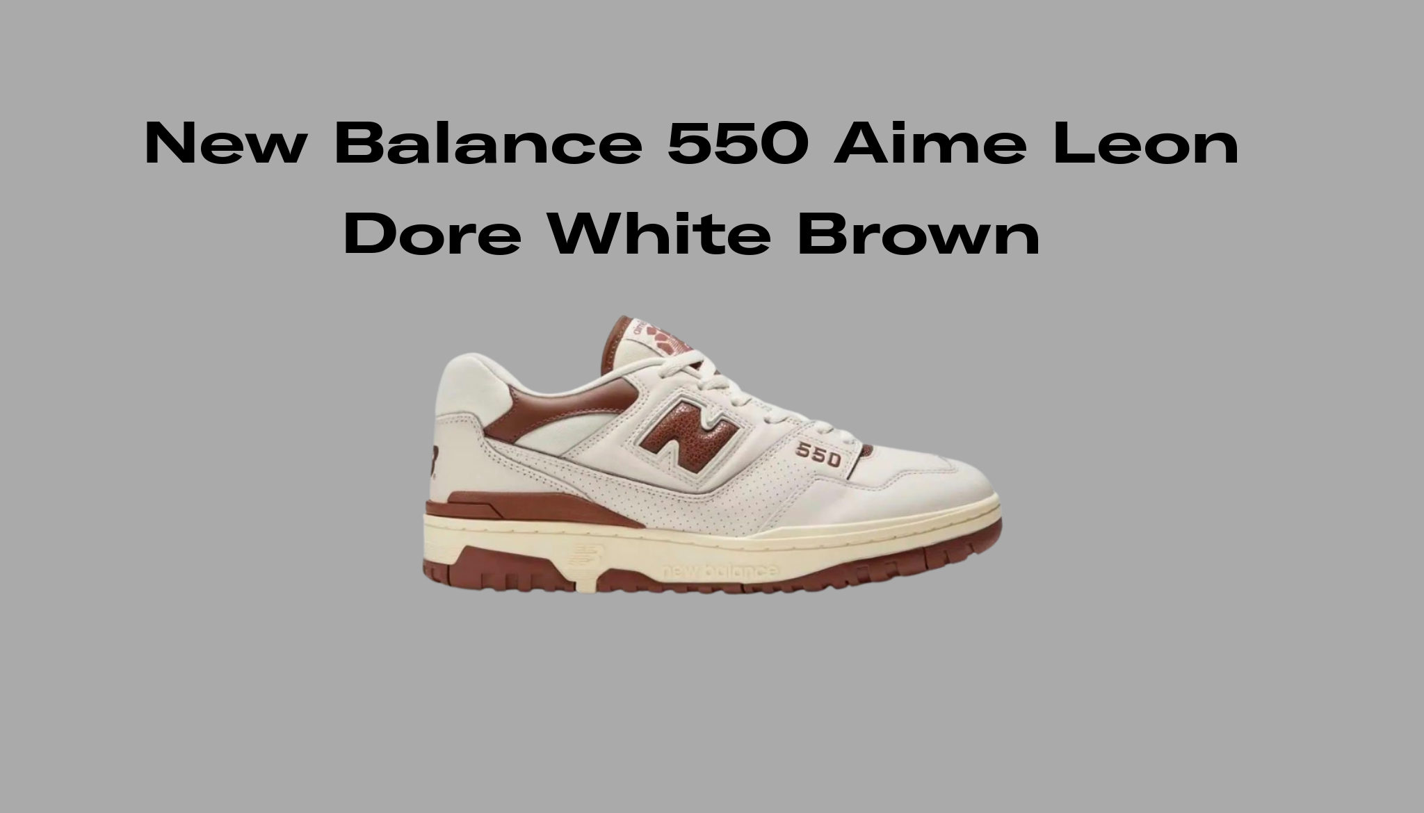 大流行中! US8 BROWN new balance aime leon dore スニーカー